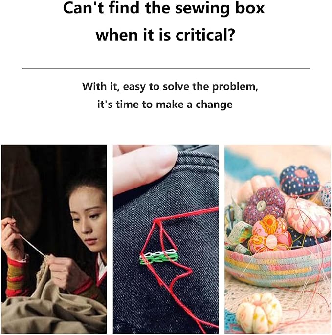 Small Sewing kit Travel Size, Mini Sewing Kits Storage-Box Gifts for Adults, Beginners DIY Easy Embroidery Thread Needle Accessories,Home and Hand Sewing Supplies, Basic Emergency Needle case (Green)