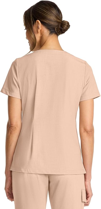 Healing Hands Women's Tops V-Neck Scrub Top Tuck-in with Welt Chest Pocket HH755