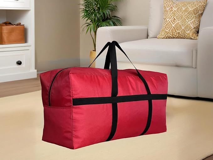DoYiKe Extra Large Storage Duffle Bag with Zippers and Handles, Big Foldable Duffle Bag for Travel