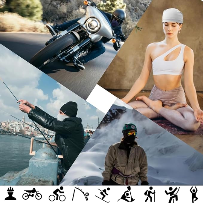 WOXVM 2 Packs Neck Gaiter Face Mask Scarf Gator Sun Cooling Balaclava Bandana Cover UV Protection Headwear for Men Women