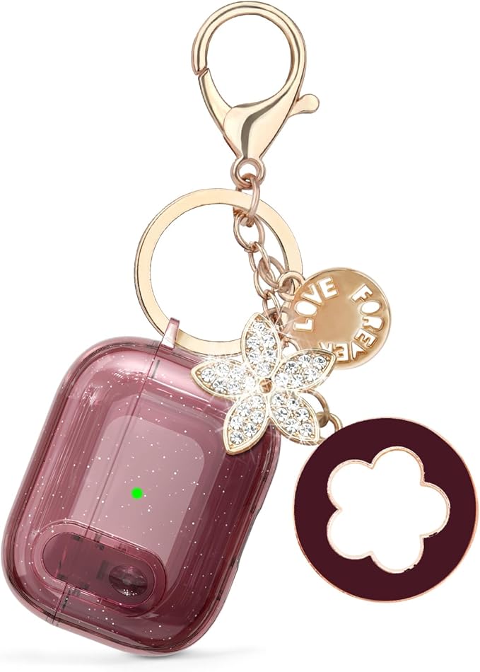 Case for Apple Airpods iPods Pro 3 Cases Cover Clear 2025 Cute Women, VISOOM Cute Air Pods Pro 3 Case Clear Transparent Airpods iPods Pro 3rd Gen Protective Cases with Keychain/Lock/Cleaning Kit