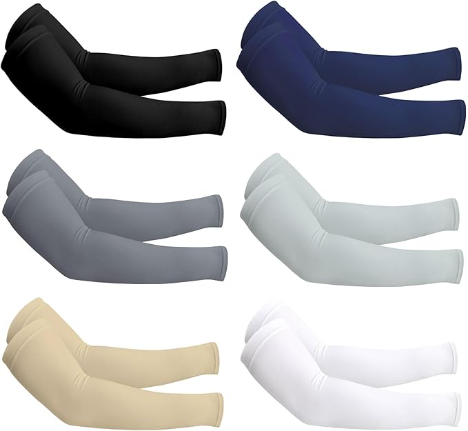 PFFY UV Protection Cooling Arm Sleeves for Men and Women UPF 50 Sun Sleeve