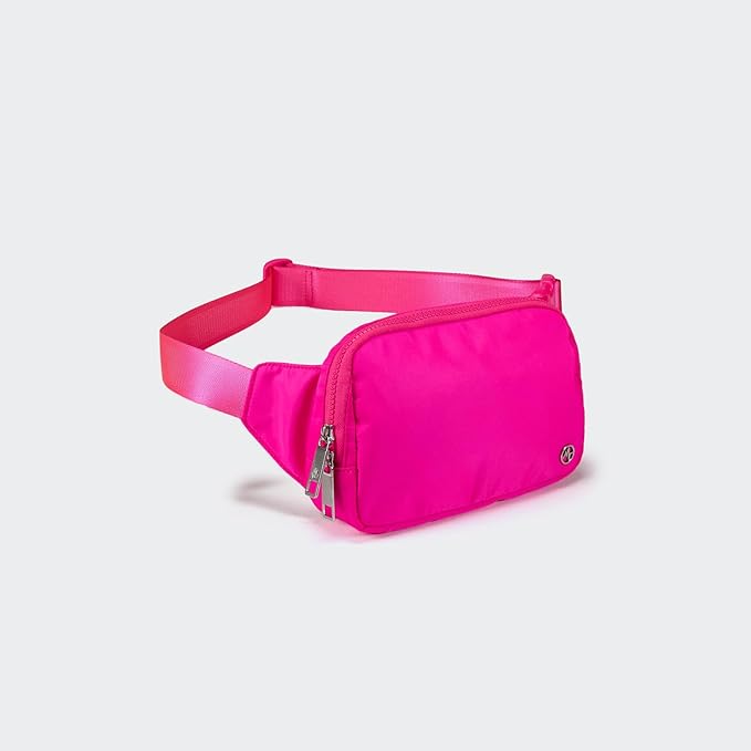Pander Belt Bag Large 2L, Nylon Fanny Pack Purse for Women and Men with Adjustable Strap
