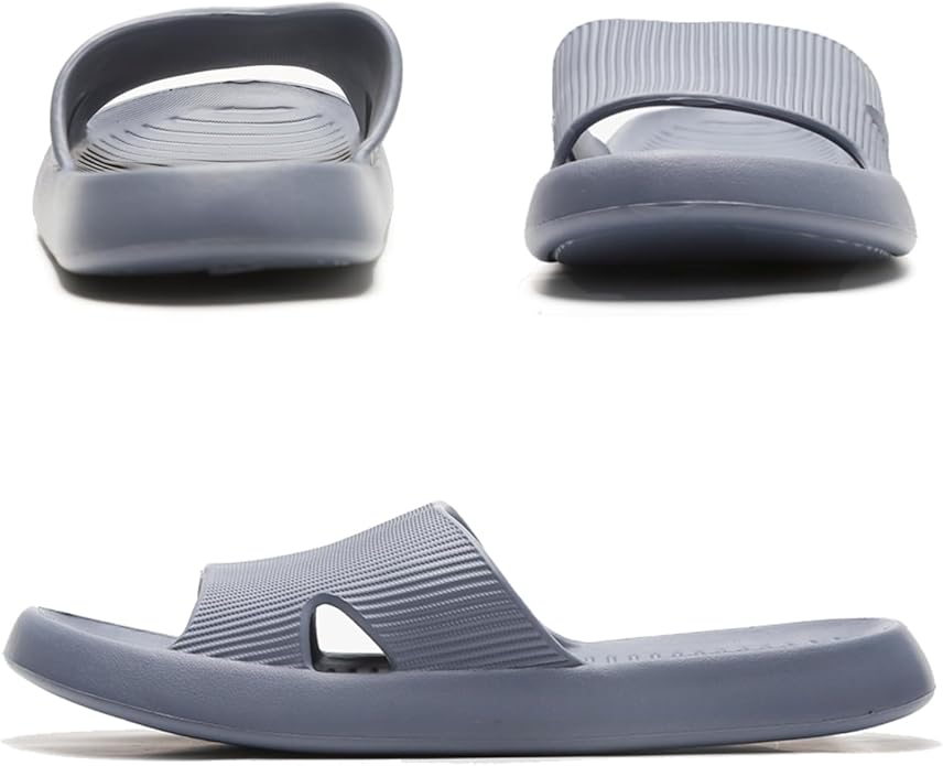 Anmerl Shower Shoes for Men and Women, Soft Lightweight Quick-Drying & Non-Slip House Slippers Slides for Bathroom, Pool, Beach, Indoor & Outdoor