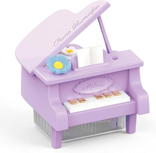 Portable Mini humidifie,350mL Cool Mist Humidifie,1200mAh Quiet for Home/Nursery/Office,Portable Mini Air Moisturizer,rechargeable mini humidifier (Purple)