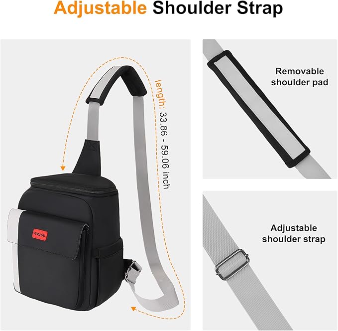 MOSISO Camera Bag Small Crossbody Shoulder Messenger Bag for DSLR/SLR/Mirrorless Cameras, Padded Camera Case with Front Flap Pocket&Rain Cover, Photography Purse for Canon/Nikon/Sony, Black