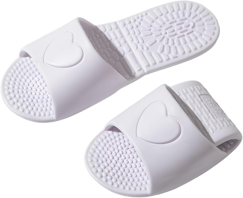 Shower Shoes Travel Foldable Portable Non Slip Slippers for Hotel Guests Swimming Spa Unisex Men Women Lightweight EVA Bathroom Slides Quick Drying Water Resistant Footwear