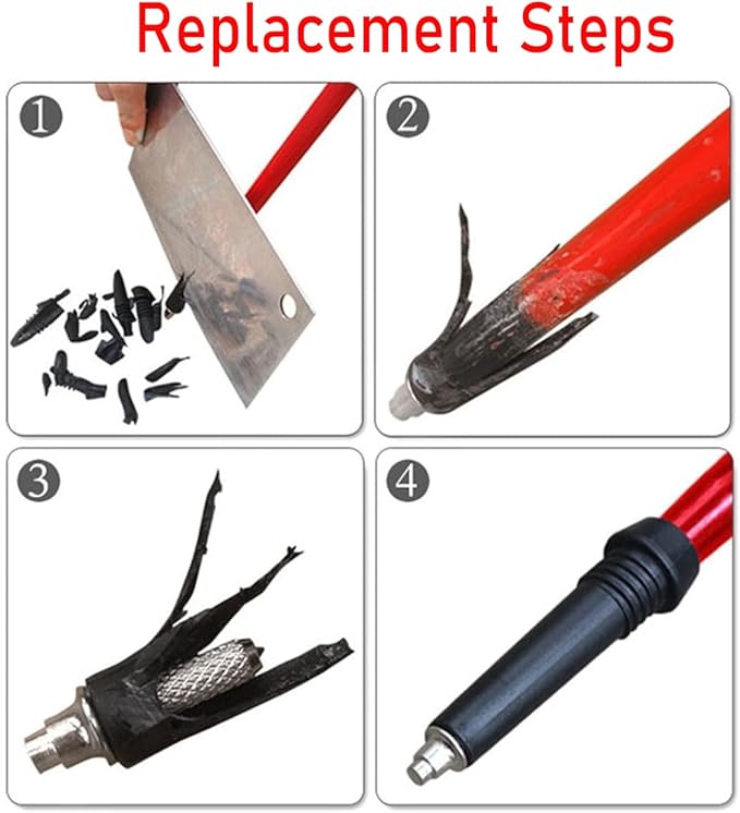 Trekking Pole Tips Set - Walking Sticks Replacement Tip Protectors - Snow & Mud Baskets