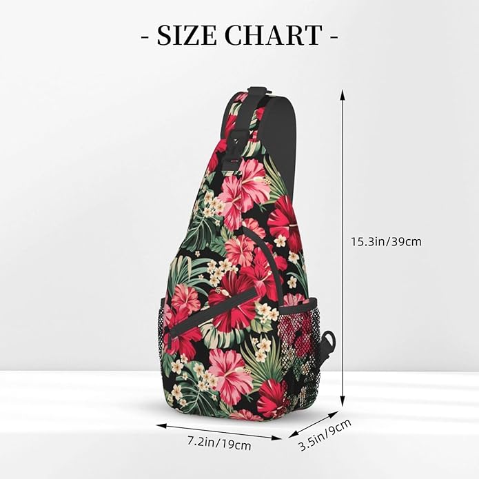 Sling Backpack Unisex Crossbody Chest Bag Shoulder Chest Bag For Women Men Hiking Travel