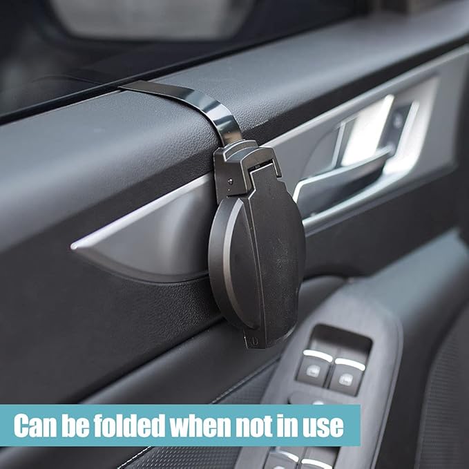 LITTLEMOLE Car Cup Holder, Vehicle Door Cup Holder, Adjustable Folding Drink Holder for Truck Interior, Soda Cans, Water Bottles, Coffee