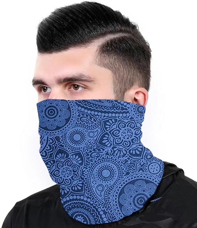 Neck Gaiter Face Cover Bandana Mask Scarf, Breathable Sun& Dust-proof for Cycling Running Fishing Hiking