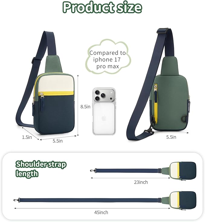 Birthday Gifts for 8 9 10 11 12 Year Old Teens Girls Kids, Fanny Pack Crossbody Bag Sling Belt Bags Purse, Dorm Travel Essentials for Girls Fashion, Preppy Tween Teen Girl Gift Trendy Stuff