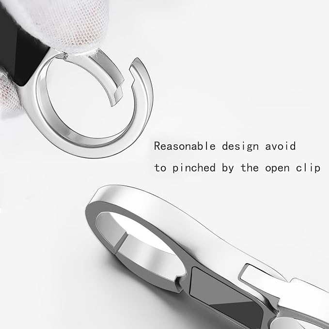 Idakekiy Key Chain Quick Release Spring with 4 Key Rings Heavy Duty Car Keychain Organizer for Men and Women
