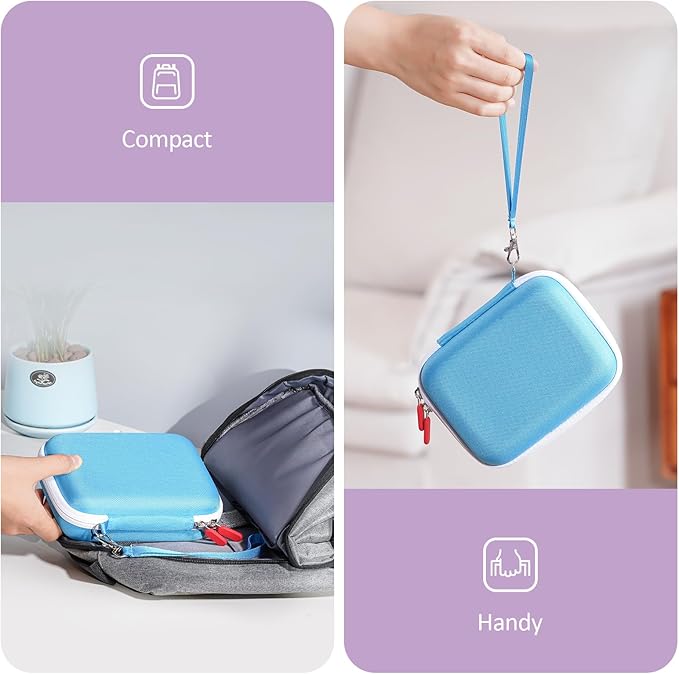 ProCase Hard Playing Card Game Carrying Case, Travel Storage Box Holds 300+ Trading Cards, Bag Holder for Classic Board Game UNO, Five Crowns，SKYJO, PlayMonster and More (Case Only) -Blue