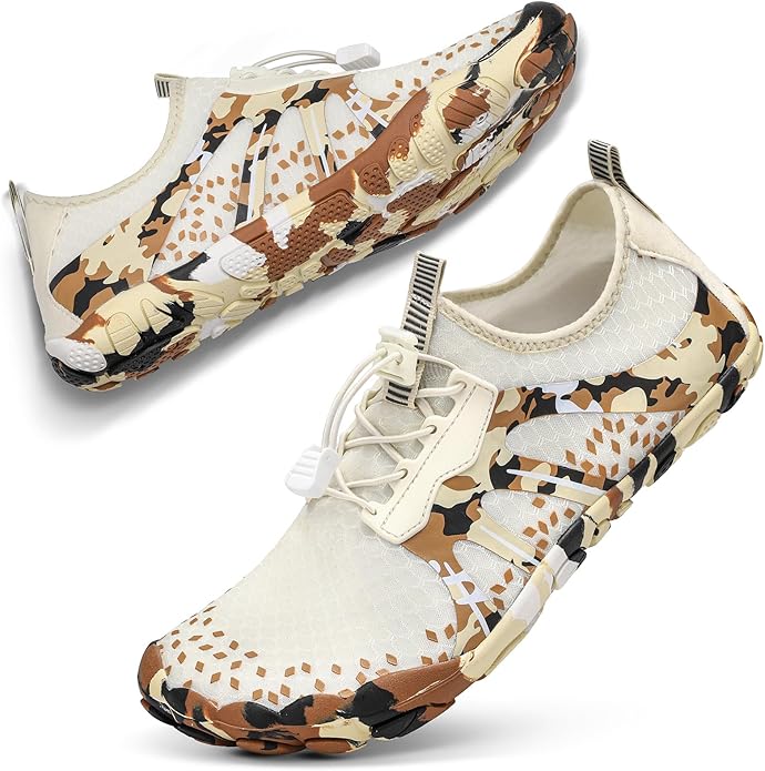 ATHMILE Hiking Barefoot Water Shoes for Women Men Beach Swim Aqua Pool River Quick Dry Athletic Wide Toe Outdoor Sport Kayaking Boating Rock Climbing Yoga Lake