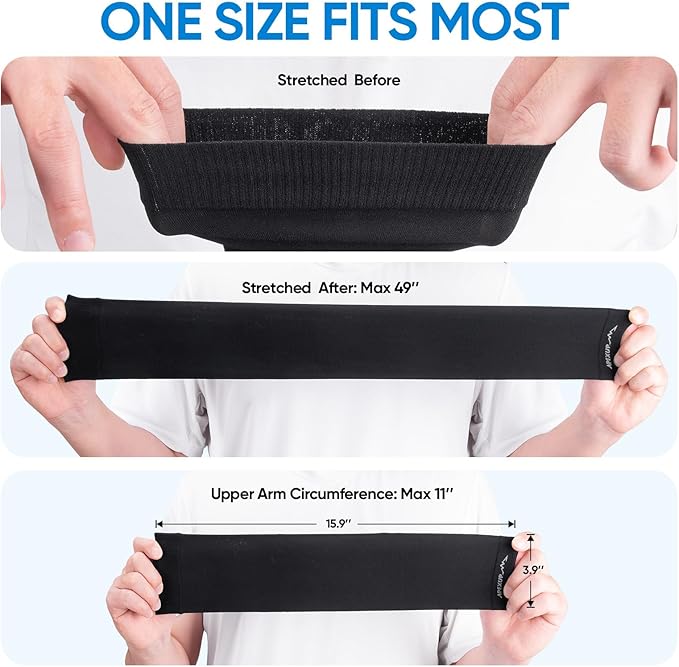 APEXUP Cooling Arm Sleeves for Men Women, UV Sun Protection UPF 50, Volleyball Arm Sleeves Compression Sleeves for Outdoor