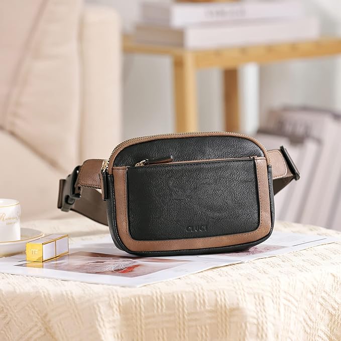 CLUCI Fanny Packs for Women Cross body, Belt Bag for Women, Mini Everywhere Crossbody Waist Bag Adjustable Strap, Vegan Leather Women's Fanny Pack