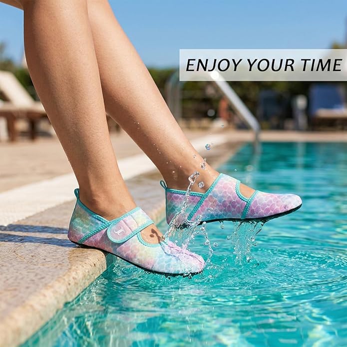 Water Shoes for Women Men Barefoot Beach Swim Aqua Socks Summer Wide Slides Sandals Quick Dry Pool River Sea Sock Shoes