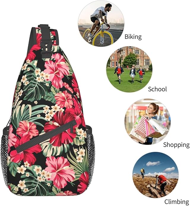 Sling Backpack Unisex Crossbody Chest Bag Shoulder Chest Bag For Women Men Hiking Travel
