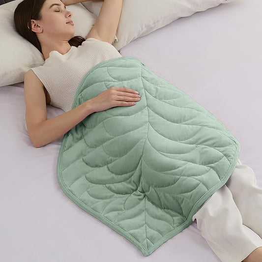 Kaisa Weighted Blanket for Adults (5 lbs,23"x29"), Soft Heavy Blanket Machine Washable, Small Size Weighted Blankets with Glass Beads for Couch and Bed, Sage Green