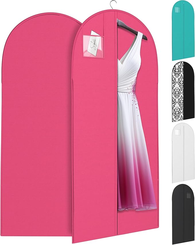 Fuchsia Dress and Gown Garment Travel Bags - 54" x 24" -Women's, Hanging Window