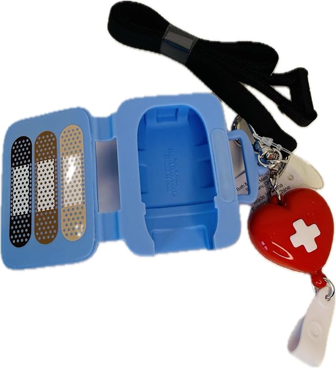 Bath and Body Works Nurse Lanyard Miniature First-Aid Kit with Keyring PocketBac Hand Sanitizer Holder