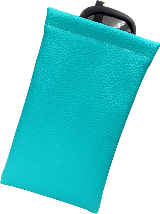 Soft Sunglasses case | Large Glasses Case Holder - Eyeglass Pouch Squeeze Top | Glasses pouch Lightweight Extra Layers