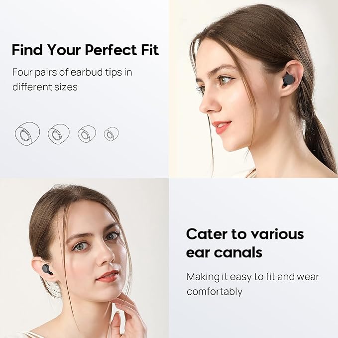 Switchable Concert Ear Plugs for Noise Reduction, Multi-Size Sllicone Earbuds, 3 Noise Relief Modes for Focus, Study, Work and Travel,Hearing Protection, Reusable Ear Plugs (Comfort Varies by Person)