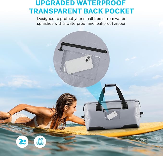Gonex Extra Large Waterproof Duffle Travel Dry Duffel Bag Heavy Duty Bag with Durable Straps & Handles for Kayaking Paddleboarding Boating Rafting Fishing
