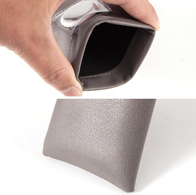 TRIUMPH VISION Squeeze Leather Sunglasses Pouch - 3 Pack Glasses Case Soft Eyeglass Sleeve Pouch Holder