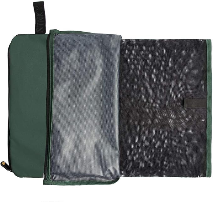 STNKY Bag Pro - Laundry Bags with Zips, Handles and Internal Mesh Bag for Travel, Yoga, Healthcare, Gym Kit, Laundry (Standard, Forest Green)
