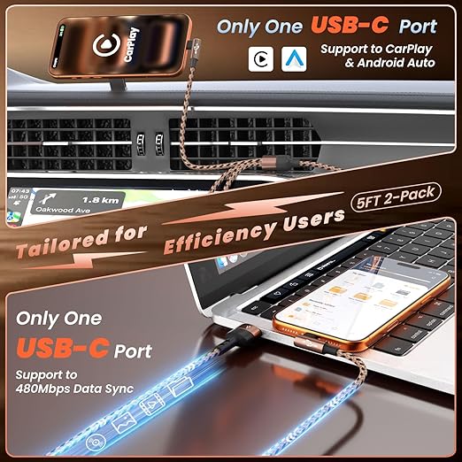 90 Degree USB Multi Charging Cable, 3 in 1 USB Cable for iPhone 17 Charger/ IP/Micro Port, Cruise Travel Essentials Right Angle Sideways Multi Charger Portable Designed for Phone Accessories 5FT 1Pack
