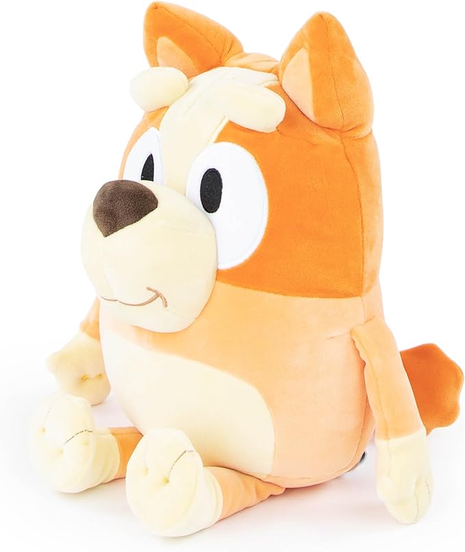 Jay Franco Bluey Bingo 16 Inch Plush Pillow Buddy - Super Soft Stuffed Animal, Polyester Microfiber, Fade Resistant, Non-Toxic, Kids Gift for Bedtime & Travel (Official Bluey Product)