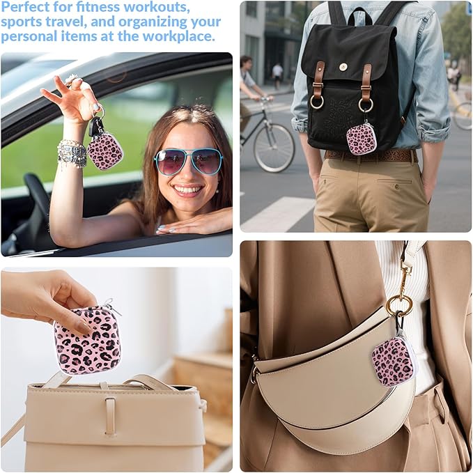 Earbud Case, Personalised Patterned Portable EVA Headphone case Cell Phone Accessories Organizer with Carabiner for Wired/Wireless Earphone, Earbud, Earpieces, SD Memory Card, Camera Chips