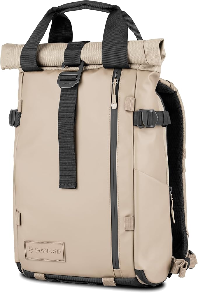 WANDRD PRVKE Rolltop 15L V4 Photography Bundle – Compact Travel Camera Backpack with Essential Camera Cube and Laptop Sleeve