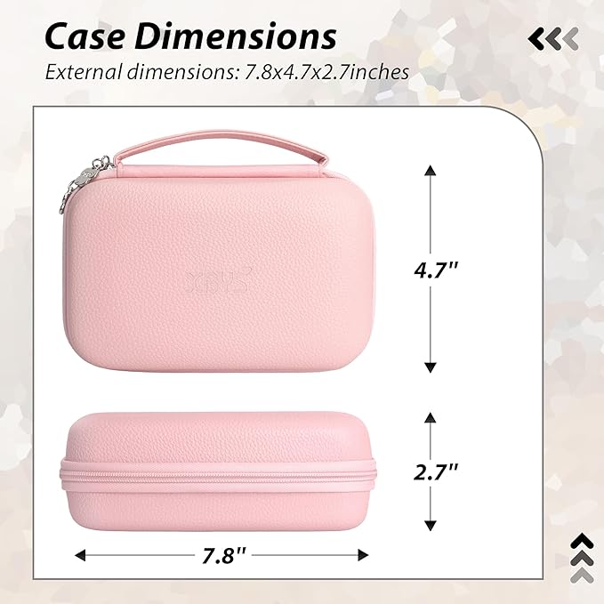 Charger Case for Macbook, Portable Tech Electronic Organizer Bag, Small Travel Storage Pouch for Laptop Accessories, MacBook Power Adapter, Charging Cords, USB Drives, Power Bank (Pink, XL)