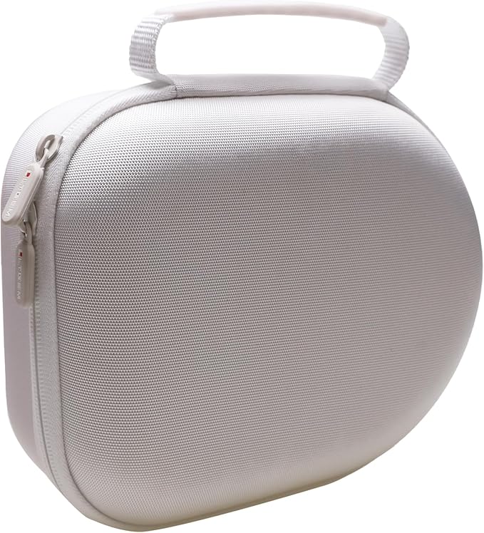 Headphone Headset Case Compatible with Audio-Technica ATH-M20x/JBL/Raycon/Soundcore Anker/Sony/Beats/JLab/TOZO/Logitech/BERIBES/KVIDIO Headphones, Large Headphone Case Hard Shell(White)