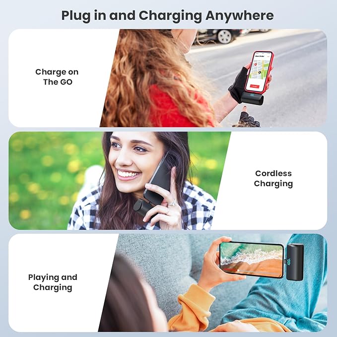 [2-Pack]Mini Portable Charger for iPhone 17/16/15,Upgraded 5500mAh PD Fast Charging USB C Power Bank,Travel Essentials Battery Pack for iPhone 17/17 Pro Max /Air/16/15 Series Galaxy Android-Black+Blue