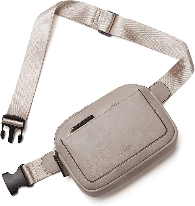 CLUCI Fanny Packs for Women Cross body, Belt Bag for Women, Mini Everywhere Crossbody Waist Bag Adjustable Strap, Vegan Leather Women's Fanny Pack