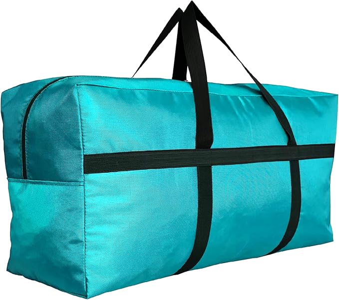 DoYiKe Extra Large Storage Duffle Bag with Zippers and Handles, Big Foldable Duffle Bag for Travel