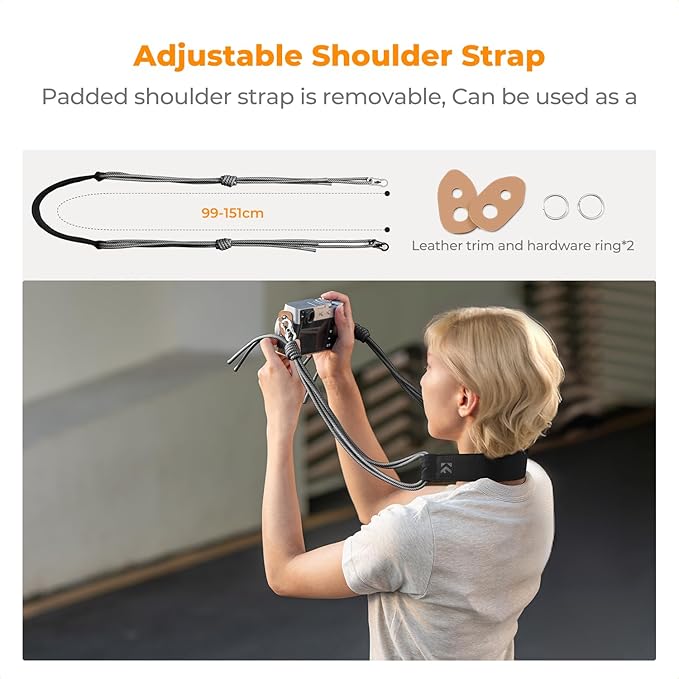 K&F CONCEPT Camera Sling Bag Small Camera Compact Case, Cute Soft Camera Pouch Handbag for Urban Street Photography
