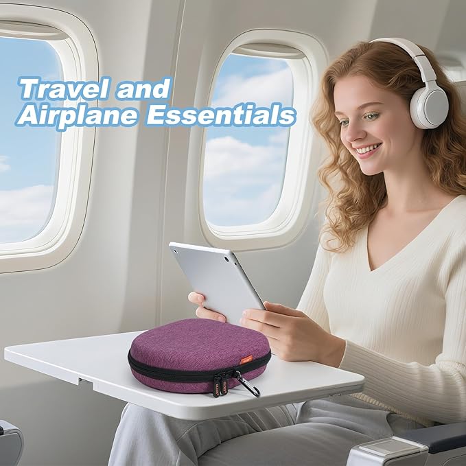 Headphone Case Hard Shell - Durable Zipper Headphones Carrying Pouch Bag - Portable Headphone Travel Case Compatible with JBL 770NC/720BT/520BT/510BT, Sony WH-CH520/WH-CH720N, Jlab Headphones