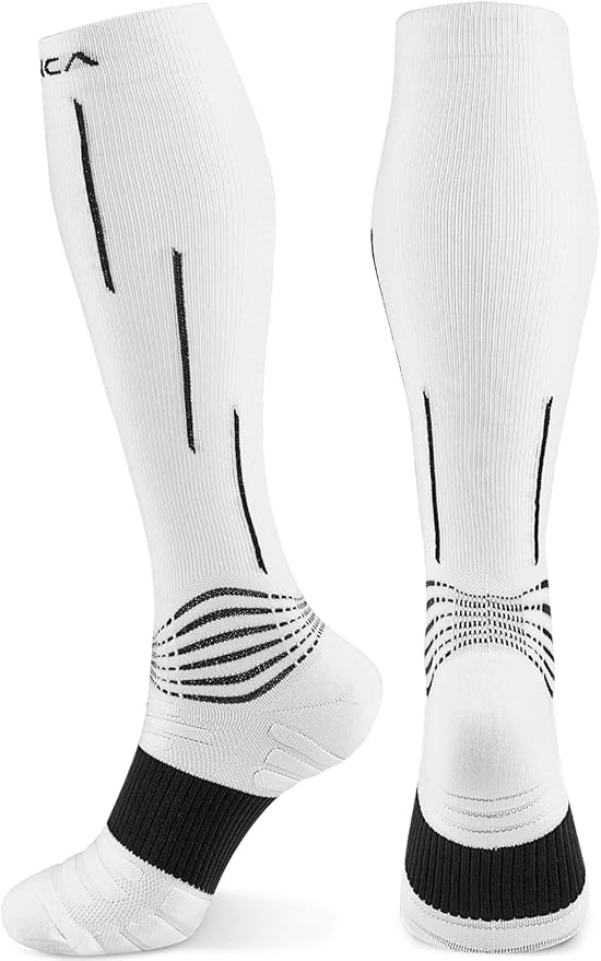 NEENCA Compression Socks, Medical Athletic Socks for Injury Recovery & Pain Relief, Sports Protection - 1 Pair