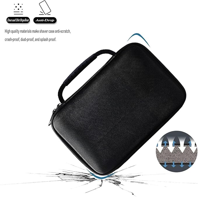 Hard Case for Hair Cutting Clippers, Professional Barber Storage Organizer Bag, Compatible with Ufree FADEKING Romanda Novah KIKIDO Wahl, Travel Razor Trimmer Case