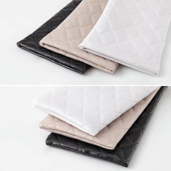 TRIUMPH VISION Squeeze Leather Sunglasses Pouch - 3 Pack Glasses Case Soft Eyeglass Sleeve Pouch Holder