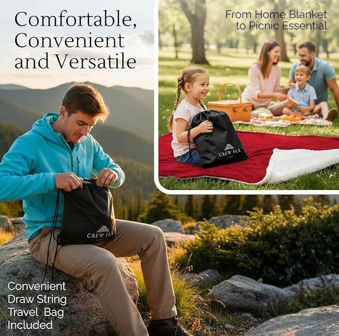 Waterproof Blanket for Bed Intimacy (90"x 80" King Size) Reversible Fleece | Sherpa, Love Blanket, Water Proof TPU Stain Proof Couch Furniture Mattress Winter Large Dog Bed Cover - Burgundy