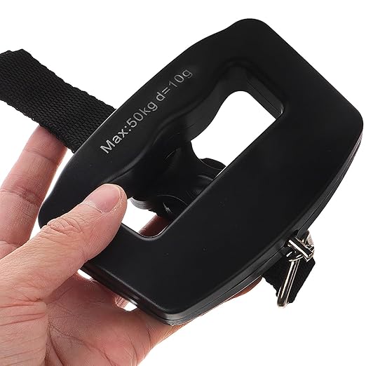 Abaodam Handheld Digital Luggage Scale with Webbing Hook Portable Travel Suitcase Weight Scale for Bags Baggage Weighing, Large Grip Handle for Accurate Travel Use