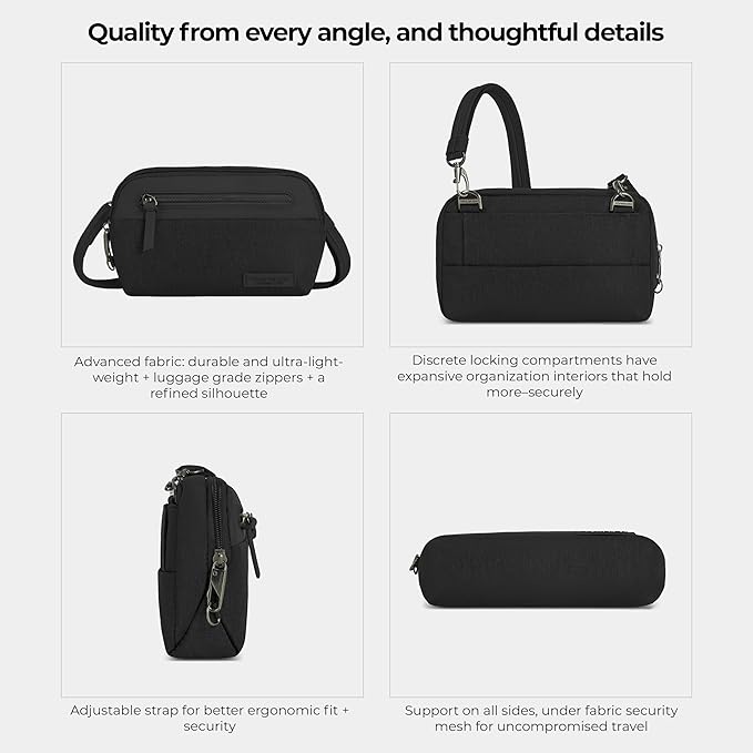 Travelon Anti-Theft Metro Convertible Small Crossbody Bag