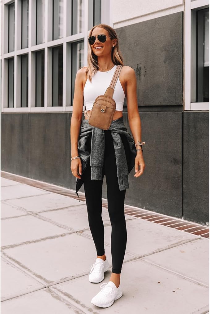 BOSTANTEN Sling Bag Crossbody Bags for Women Trendy Crossbody Purse Leather Chest Bag