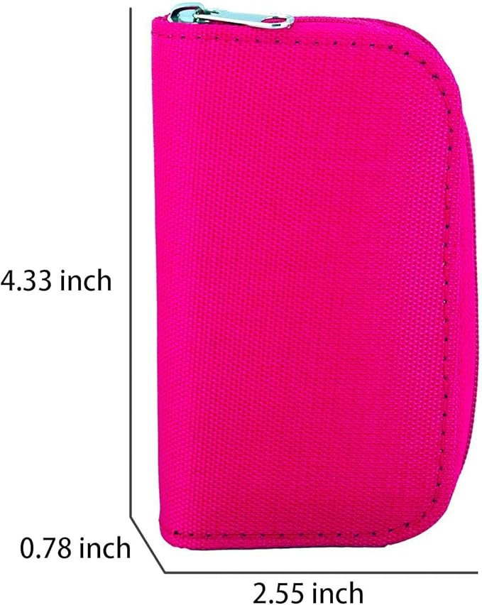 Memory Card Case - Mixtecc Carrying Case Suitable for Micro SD, Mini SD and 4X CF, Card Holder Bag Wallet for Media Storage Organization (Pink)